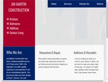 Tablet Screenshot of jimmartinconstruction.com
